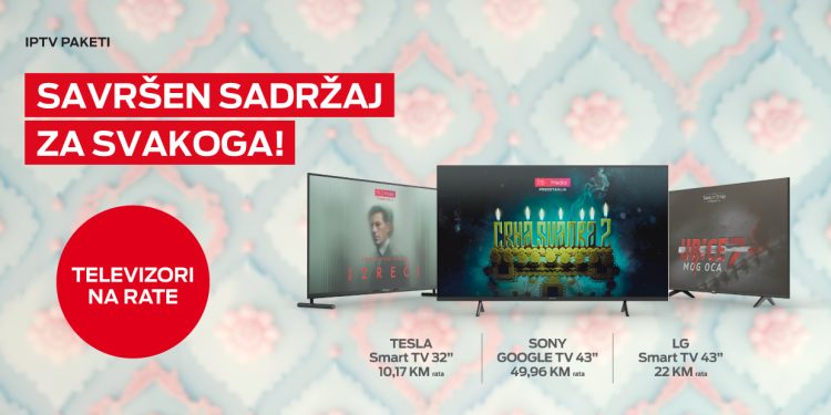 m:tel IPTV savršen sadržaj za svakoga: Gledajte najbolje TV sadržaje na novom televizoru