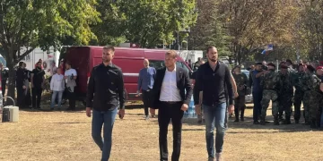 Draško Stanivuković u Beogradu na sahrani generalu Mladiću