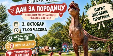 Stiže dino park: Rekreativna zona Krčmarice otvara vrata u subotu uz veliki “Dan za porodicu”