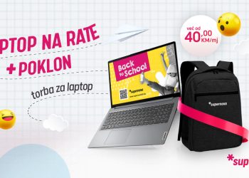 Lenovo laptop na rate uz poklon torbu u Supernovoj