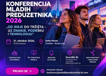Konferencija mladih preduzetnika 21. oktobra u Banjaluci, prijave u toku